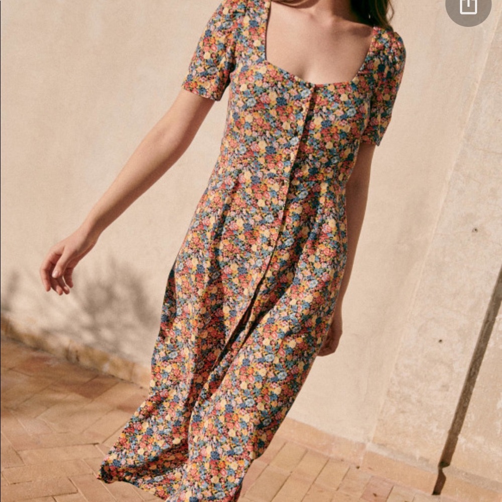 Sézane Victoria Dress -Sunflowers size 44 (US12)